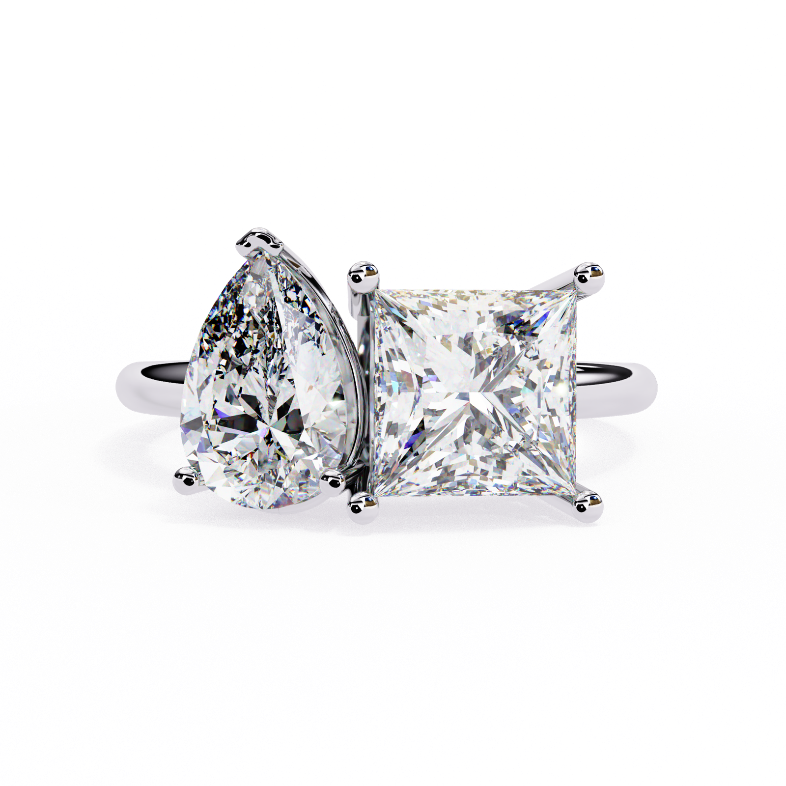 Pear & Princess Diamond Duo Ring